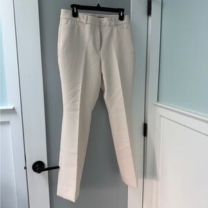 NWT White House Black Market Cream Ines Slim Boot Cut Pants 10p